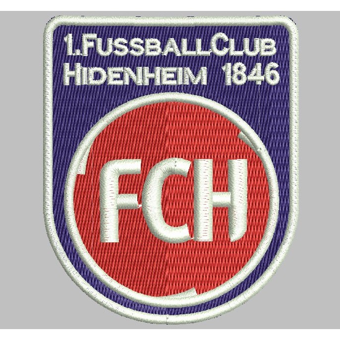 BCP-334 PATCH BORDIR FCH FUSSBALL CLUB HEIDENHEIM 1846 BOLA LOGO/AKSESORIS
