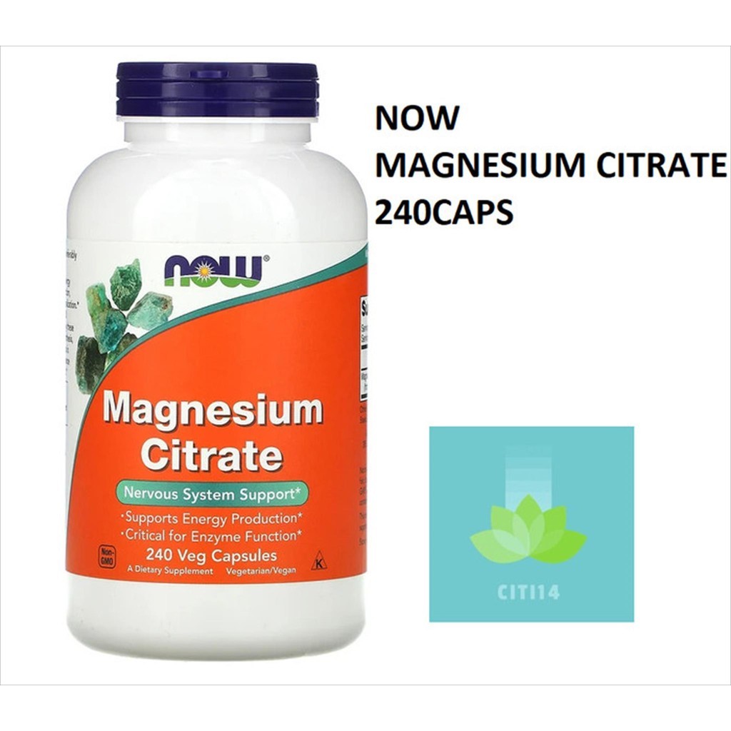 Now Foods Magnesium Citrate 400mg Magnesium 400 mg 120 Caps