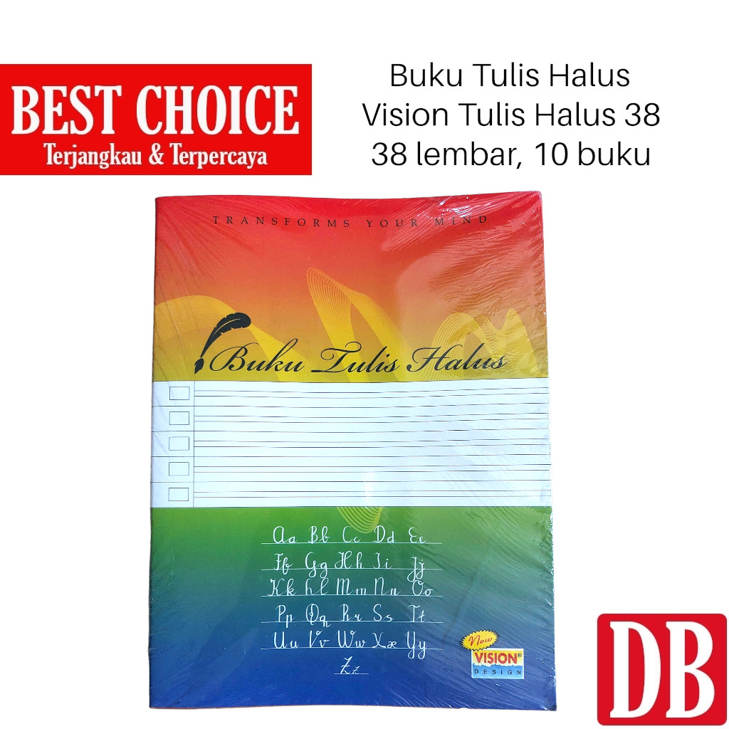

Buku Tulis Halus / Garis Ta SIDU / VISION 38 Lembar (10 Pcs)
