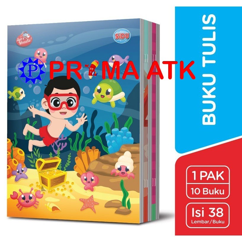 

(10 BUKU / 1 PAX) Buku Tulis Sidu 38 Lbr / Buku Tulis Sinar Dunia 38 Lembar / Buku 38lbr / Buku