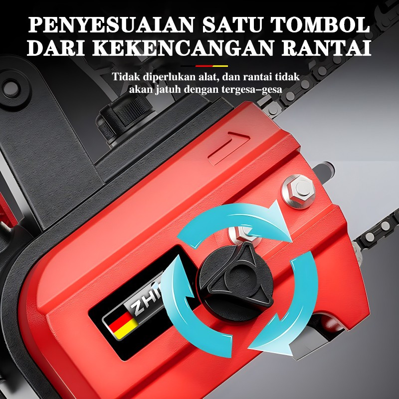 ZHIPU Gergaji Listrik Alat Pemangkasan 12 Inch Mini Portable Chainsaw Gergaji Listrik Alat
