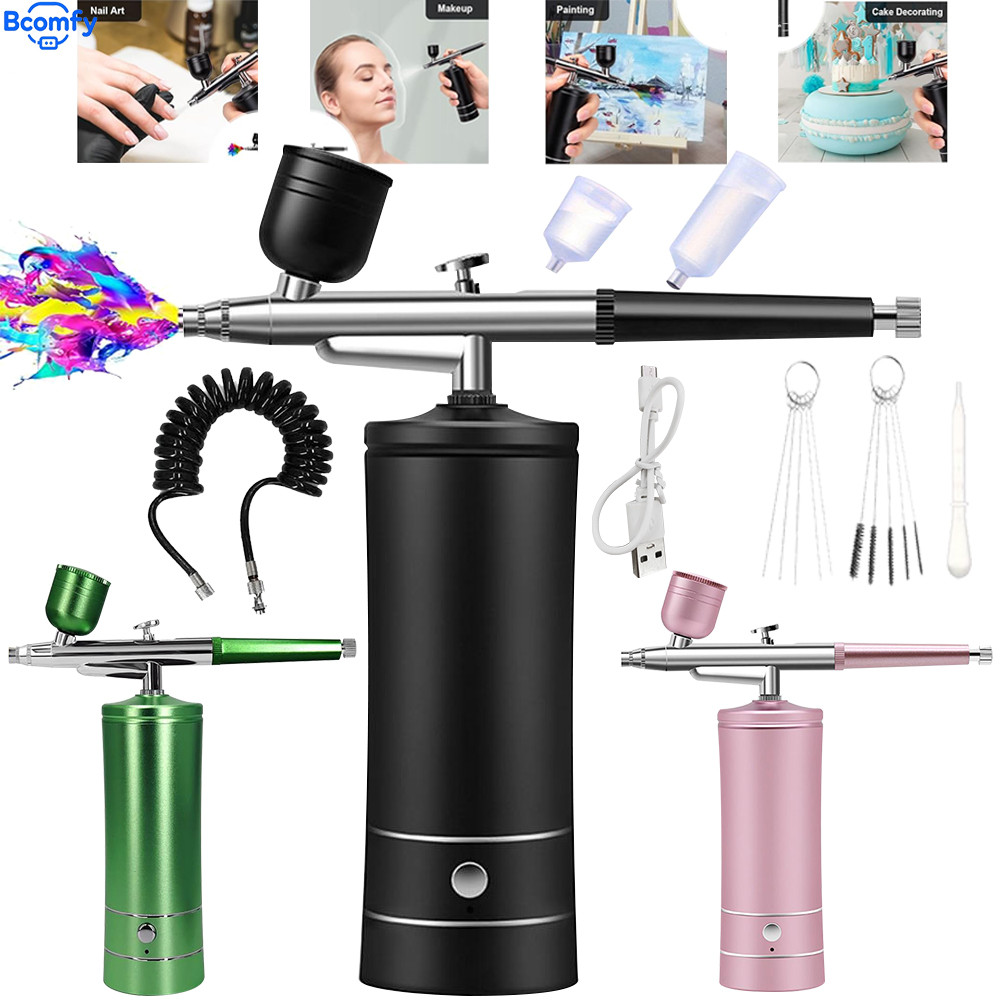 Airbrush With Compressor Rechargeable Wireless Airbrush With Compressor Mini Spray Gun For Face