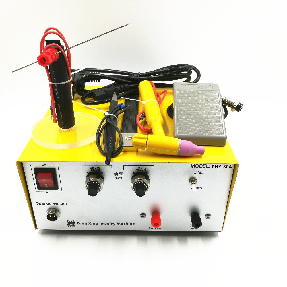 80A Pulse Spot Welding Hand Held Pulse Spot Welder Spot Welding Machine Gold And Silver Jewelry Proc