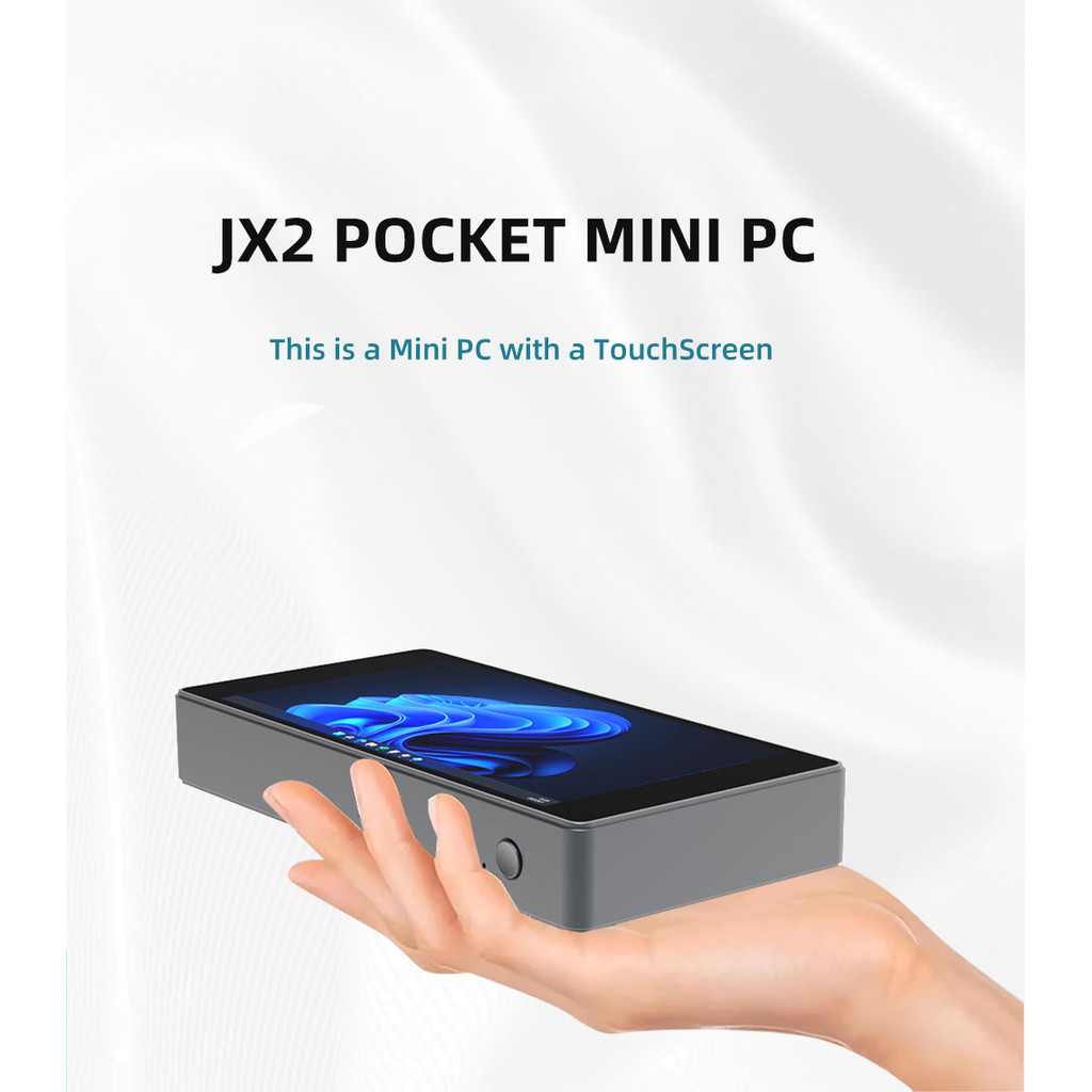 SZBOX JX2 Pocket Mini PC 5.5 Inch Touch Screen Tablet PC Windows 11 Celeron N5105 Wifi6 BT5.2 Pocket