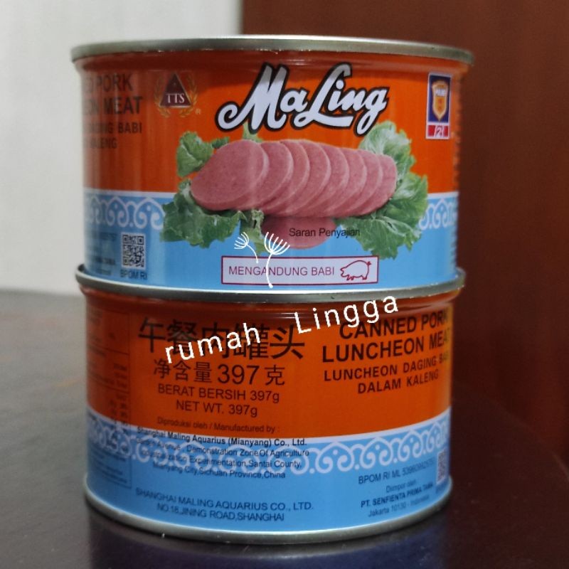 

Maling TTS 397 / Daging Maling / Daging Babi Dalam Kaleng Canned Pork Luncheon Meat Ham Kornet Babi