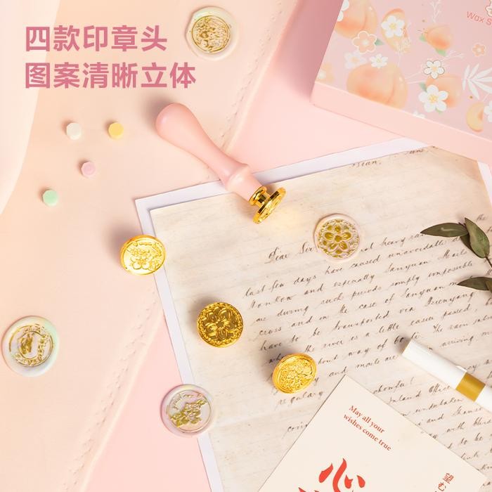 

Tkj - Deli Set Stampel Lilin / Wax Stamp Tool Pink Lucu Tb320