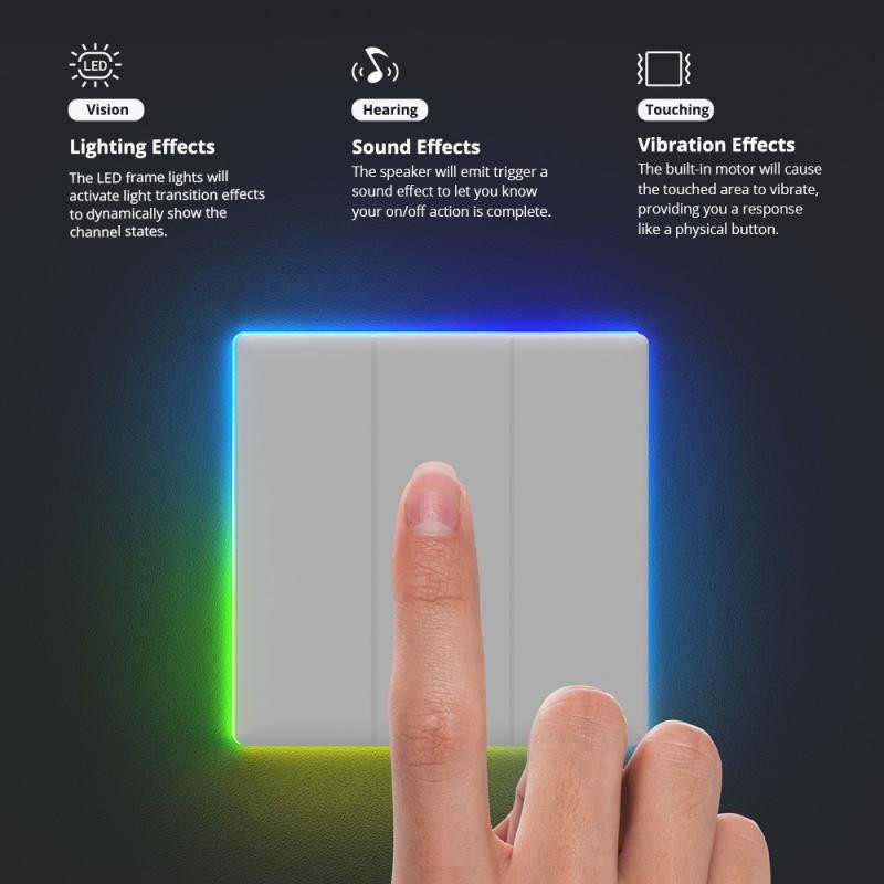 SONOFF T5 120 1C 2C 3C 4C Wifi Smart Wall Touch Switch TX Ultimate Full Touch Access Smart LED Light