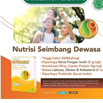 

ENTRAMIX VANILA COKLAT 174GR SUSU DEWASA 174 GR SSKD