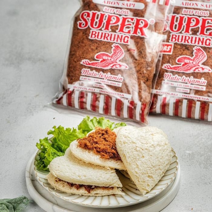 

YOUBBYSHOP ABON SAPI SUPER CAP BURUNG ELANG 250 GRAM BOYOLALI FOOD MAKANAN DRIED SNACKS ABONSAPI