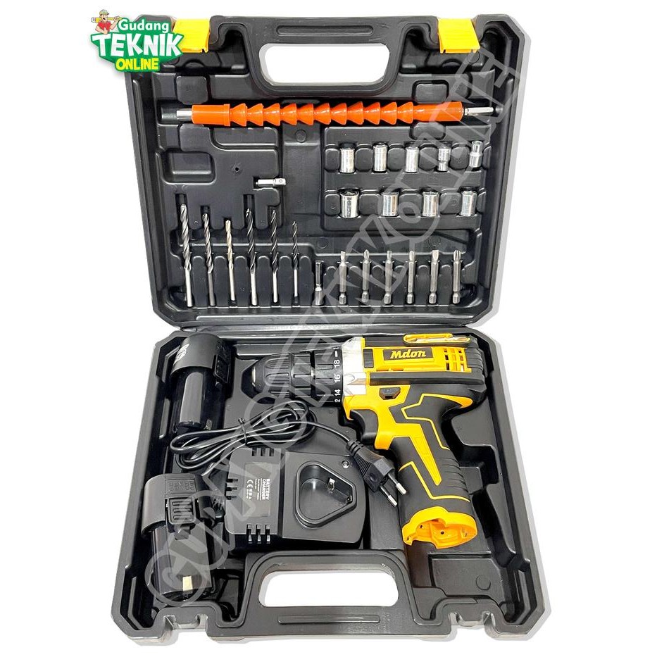 Mdon Mesin Bor Cordless 10Mm Mdon 12V 12Ts Mdon / Mesin Bor Tangan Baterai Bor Kayu Besi 12Ts 12