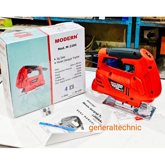 Jigsaw Modern M2200 Variable Mesin Gergaji Triplek M2200 Modern M-2200