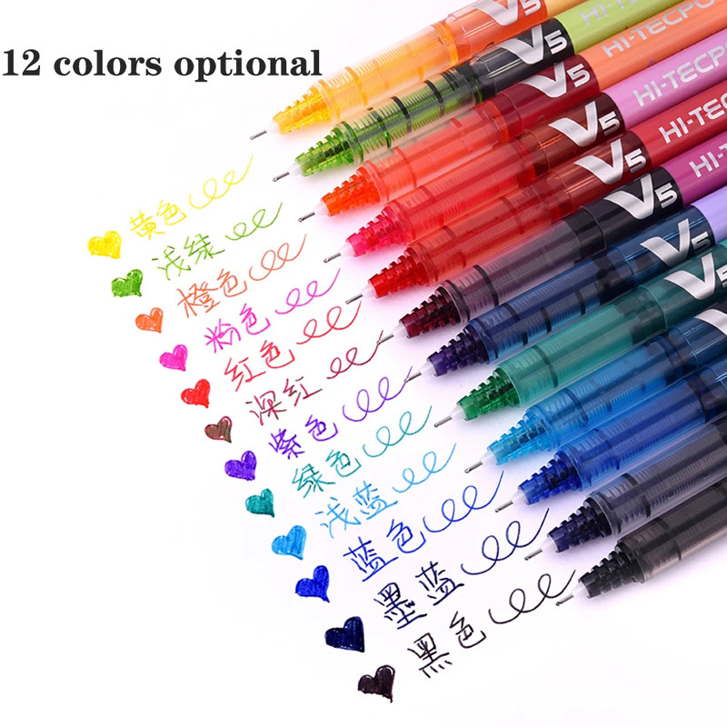 Japan Pilot BX-V5 Color Neutral Straight Liquid Visual Window Large Capacity Needle Tube Signature W