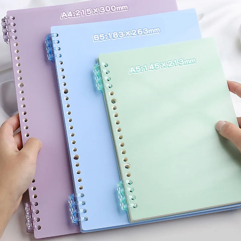 

Morandi A4 Loose Leaf Cover B5 Diy Self-Made Loose Leaf Cover A5 Frosted Cover Notebook Journal