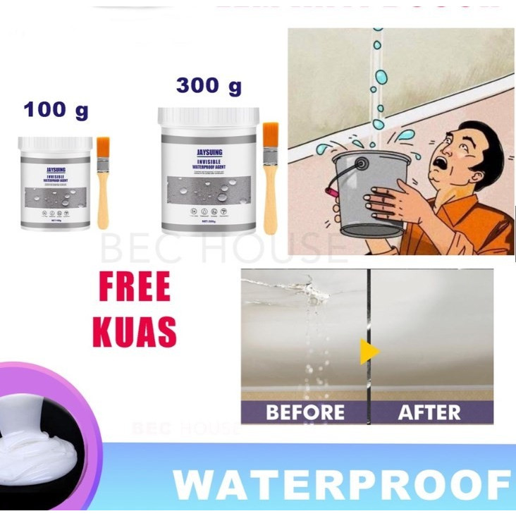 Bararoomkey_ Jaysuing Lem Transparan Anti Bocor Lem Perekat Bening Anti Bocor Waterproof Sealent