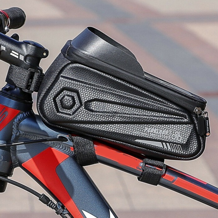 Polygon United - Tas Frame Sepeda Mtb Gunung Gowes Touring Dengan Holder Hp Waterproof