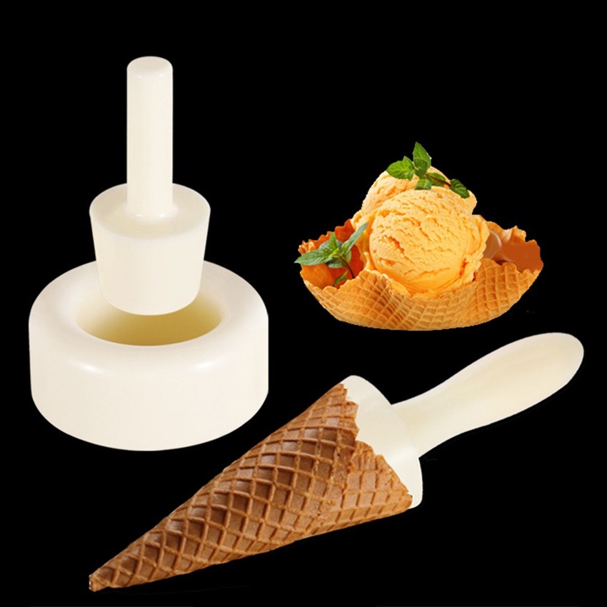 RB2233 3Pcs/Set Cetakan Cone Ice Cream Waffle Cone Maker / cetakan es krim cone