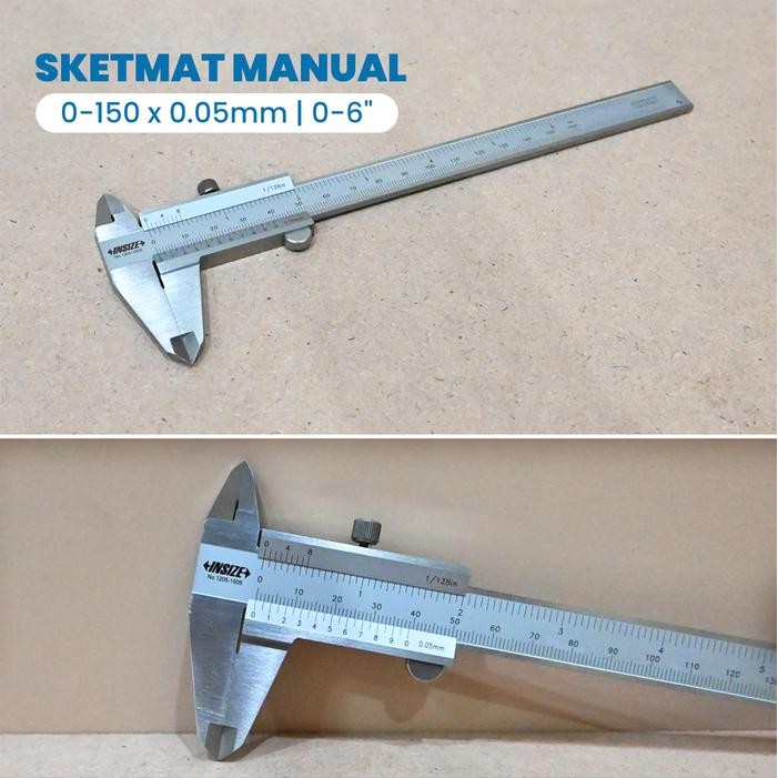 Sketmat / Jangka Sorong / Vernier Kaliper 6" Insize Caliper