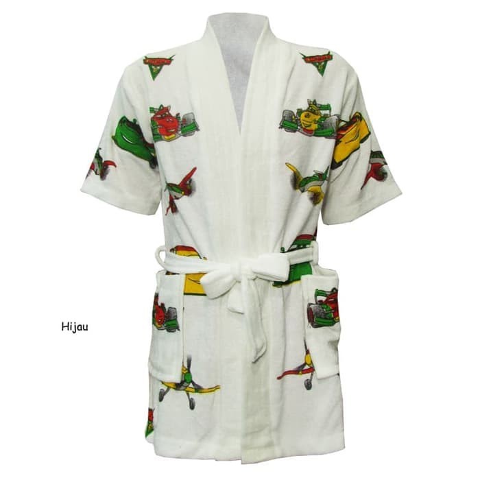 Handuk kimono anak balita laki - laki cars handuk kimono anak usia 3 -