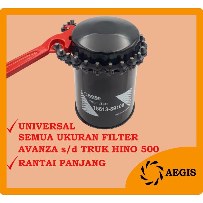 SALE BISON KUNCI FILTER RANTAI 9 INCH PEMBUKA FILTER OLI FILTER SOLAR MODEL RANTAI UNIVERSAL