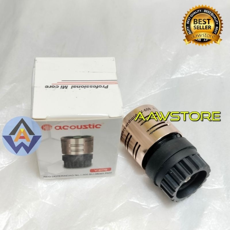 RB2233 Spool Mic Acoustic V609 V 609 Spul Mik Sensitif Vocal Kabel Dan Wireless