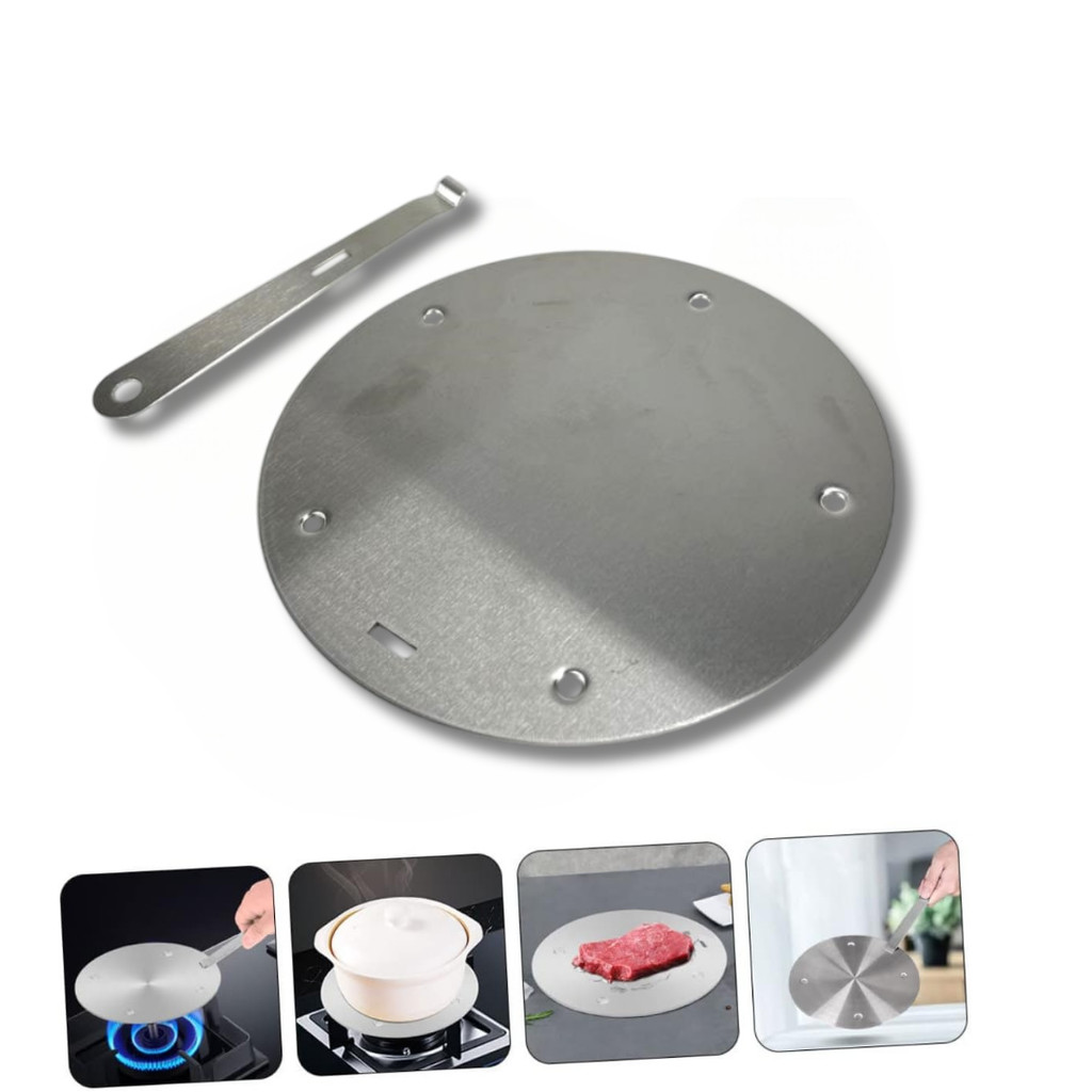 

Dudukan Kompor Induksi Pelat Pemindah Panas Stainless Steel 430 24cm Induction Cooker Stand Heat Transfer Plate Stainless Steel 430 24cm Warna Silver