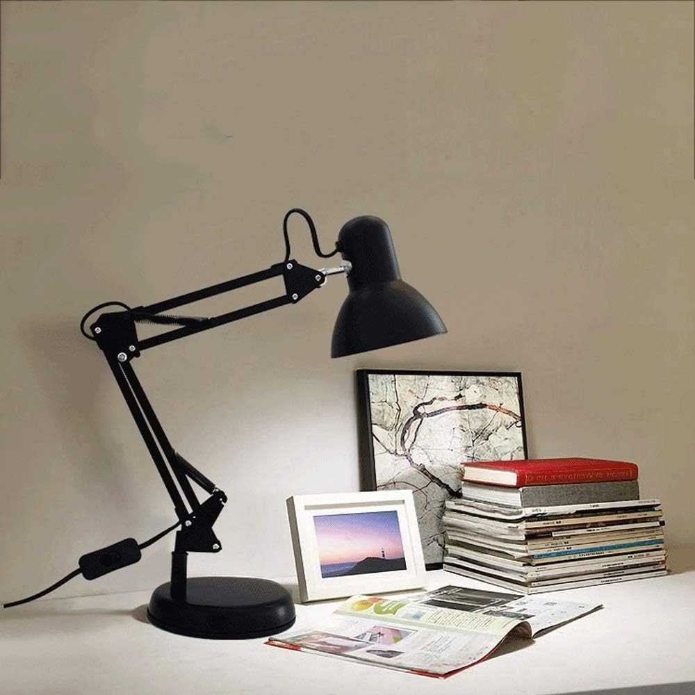 

Braket Lampu Meja Belajar LED E27 Putih Hangat yang Dapat Disesuaikan LED Study Table Lamp Bracket Adjustable Warm White E27 Warna Hitam