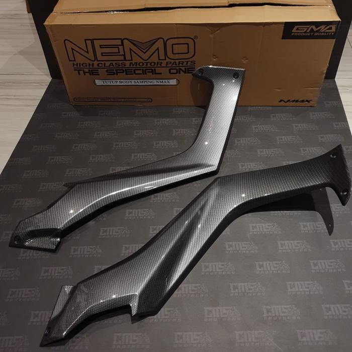 PREMIUM Deltabox Tutup Body Samping Nmax Nemo Carbon