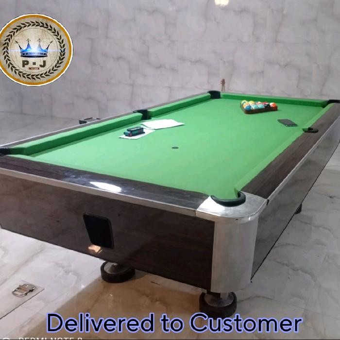 PREMIUM PJ - Meja Billiard Rekondisi Murrey 7 Feet - Slate Stone Batu Hitam