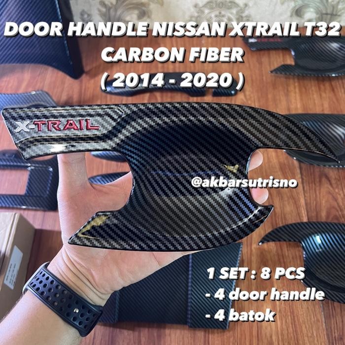 PREMIUM DOOR HANDLE NISSAN XTRAIL T32 CARBON FIBER COVER DOOR HANDLE NISSAN XTRAIL T32