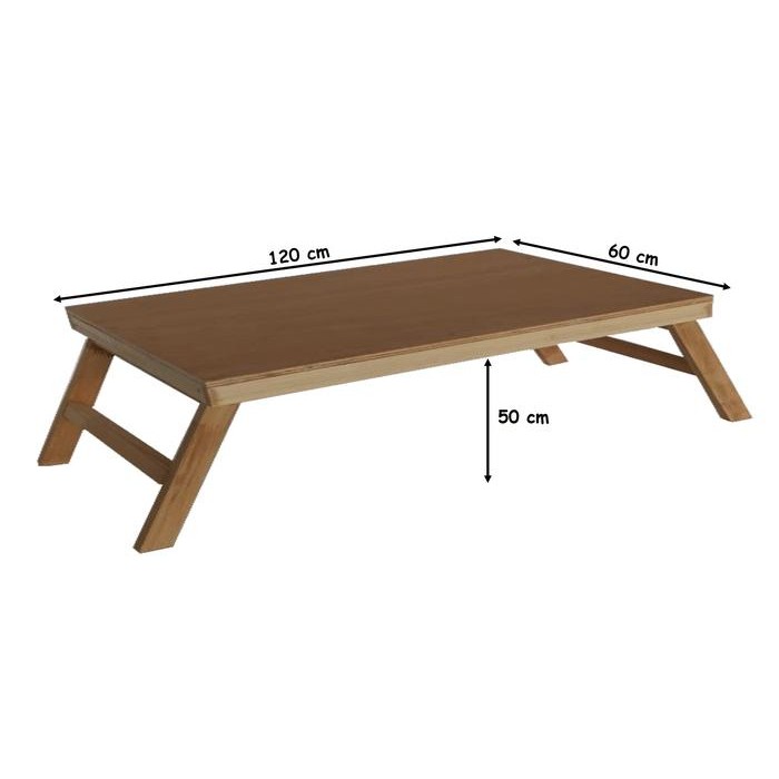 PREMIUM Meja Lesehan Lipat 120x60 Tinggi 50 cm