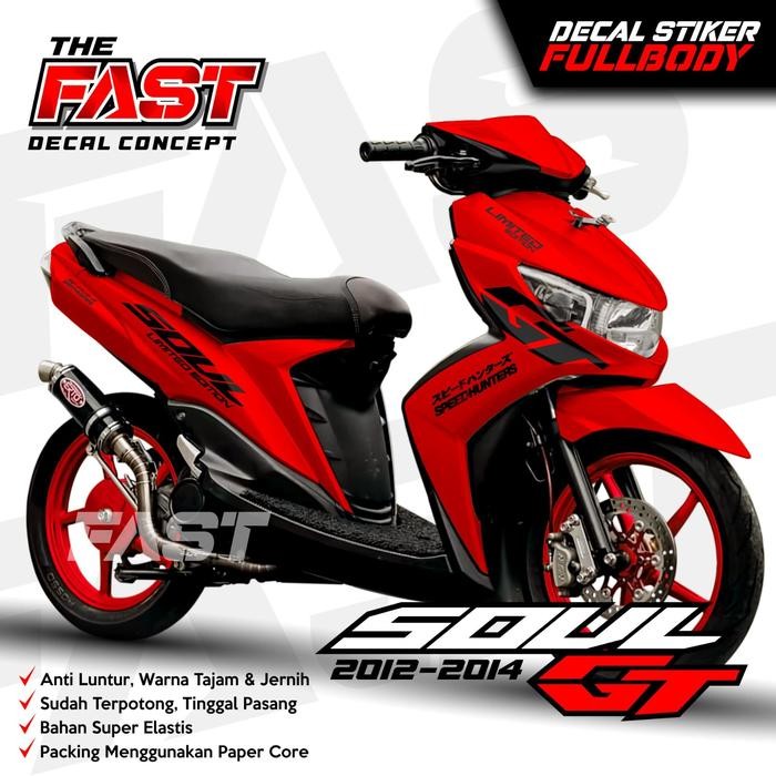 PREMIUM Decal Mio Soul Gt 115 Full Body Motif Variasi Simpel Polos Kendaraan Motorcycle
