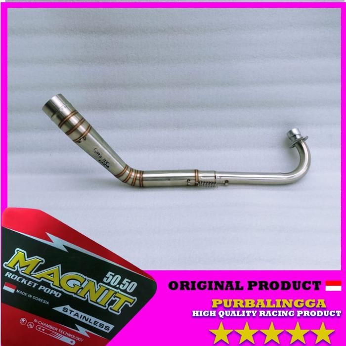 PREMIUM pipa leher header knalpot Kawasaki athlete kolong full stainless