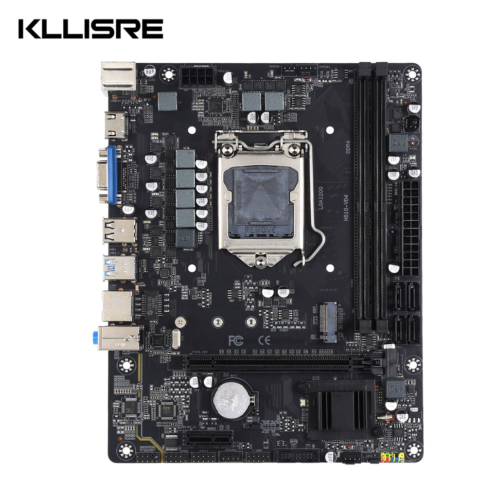 Kllisre H510 Kit Core i3 10100F 2*8GB = 16GB Memory DDR4 2666 Desktop RAM LGA 1200 Motherboard Set