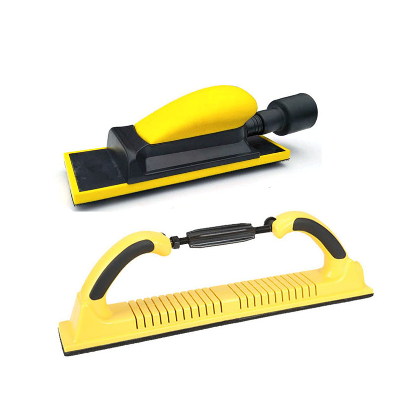 Papan Dorong Tangan Gerinda Kering Alat Perbaikan Bodi Papan Abu Pengasah Amplas Busur Vakum Persegi