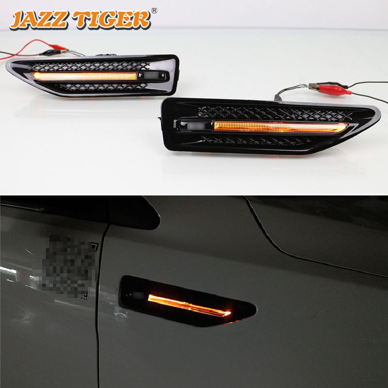 JAZZ TIGER 2 Buah Lampu Sinyal Belok LED untuk Kia Rio K2 2011 2012 2013 2014 2015 2016 Lampu Fender