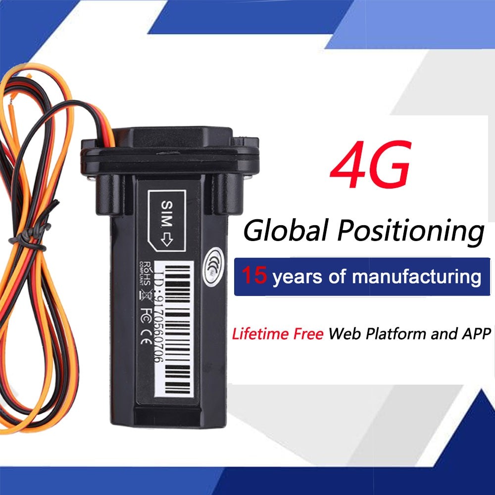 Pelacak GPS Mobil 4G Alarm Goyang Cerdas Platform Web Gratis dan Aplikasi Pelacak Anti Maling Mobil 