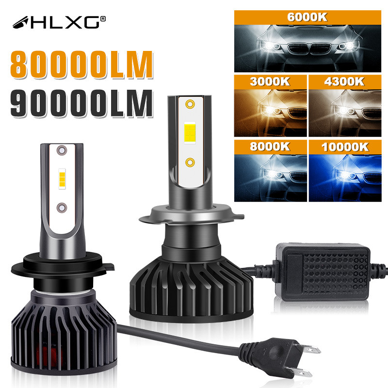 Turbo H7 Led H4 H1 H11 HB4 HB3 9005 9006 Lampu Canbus Bohlam Lampu Depan Mobil Lampu Kabut Otomatis 