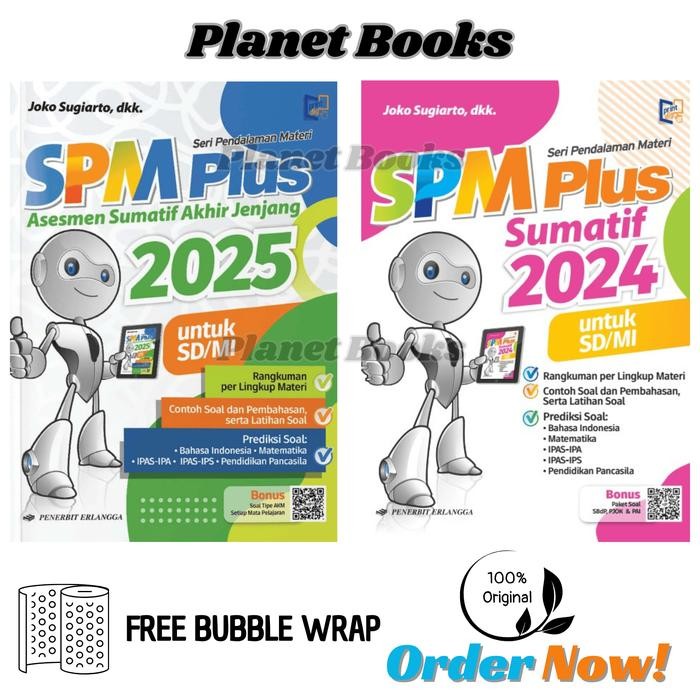 

BUKU SOAL SPM PLUS SUMATIF 2024/2025 SD/MI PENERBIT ERLANGGA