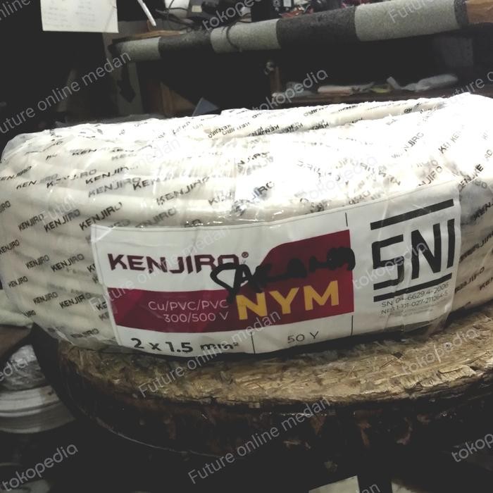 Kabel Listrik Nym 2X1,5 Mm Lotus Lotusku Cable Kawat 2 X 1,5 2X1.5 Sni