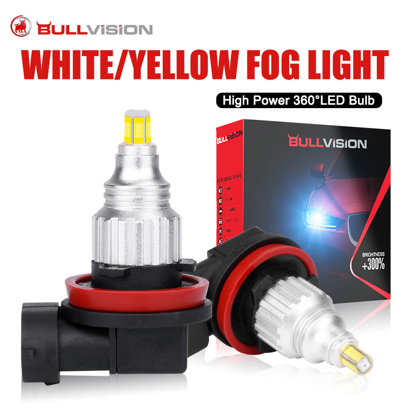 Lampu Kabut LED H7 H11 360 Derajat H8 H10 H16 JP H16 EU PSX24W PSX26W 9005 HB3 HB4 9006 Bohlam Mobil