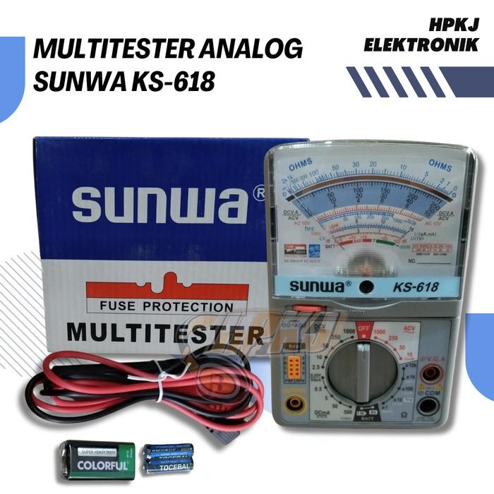 Multitester Analog Sunwa Ks-618 Avometer Multimeter Ks 618 Sunwa