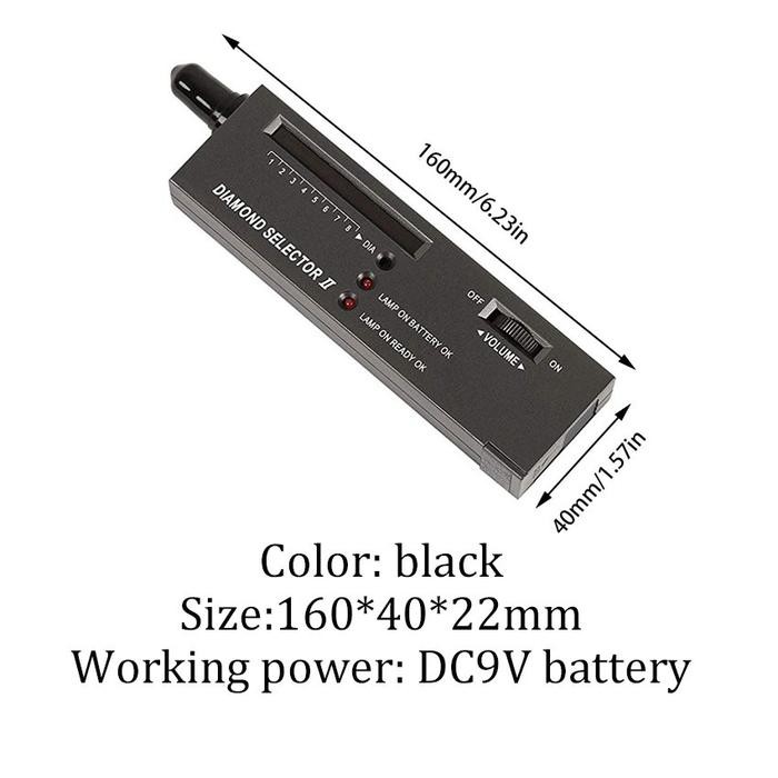 Diamond Selector Ii/Ii - Alat Ukur Kekerasan Batu Berlian Permata Akik Tester Alat Tes Uji Keaslian
