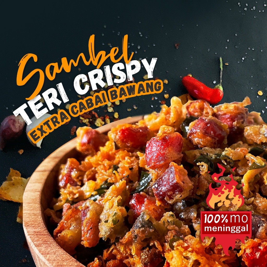 

SANS Yasnack Sambel Kriuk - Teri Crispy Extra Cabai Bawang Goreng 1/4 kg , 250gr