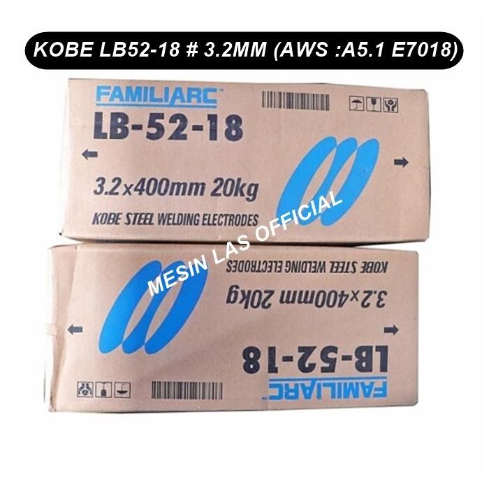 Kawat Las Kobe Lb52-18 Size 3.2Mm Welding Electrodes E7018 #Gratisongkir