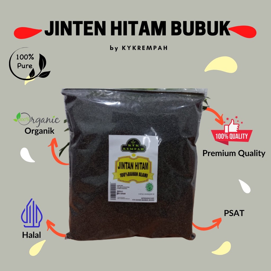 

SANS Jinten Hitam Bubuk Terbaik [500 Gram] - Habbatusauda Powder