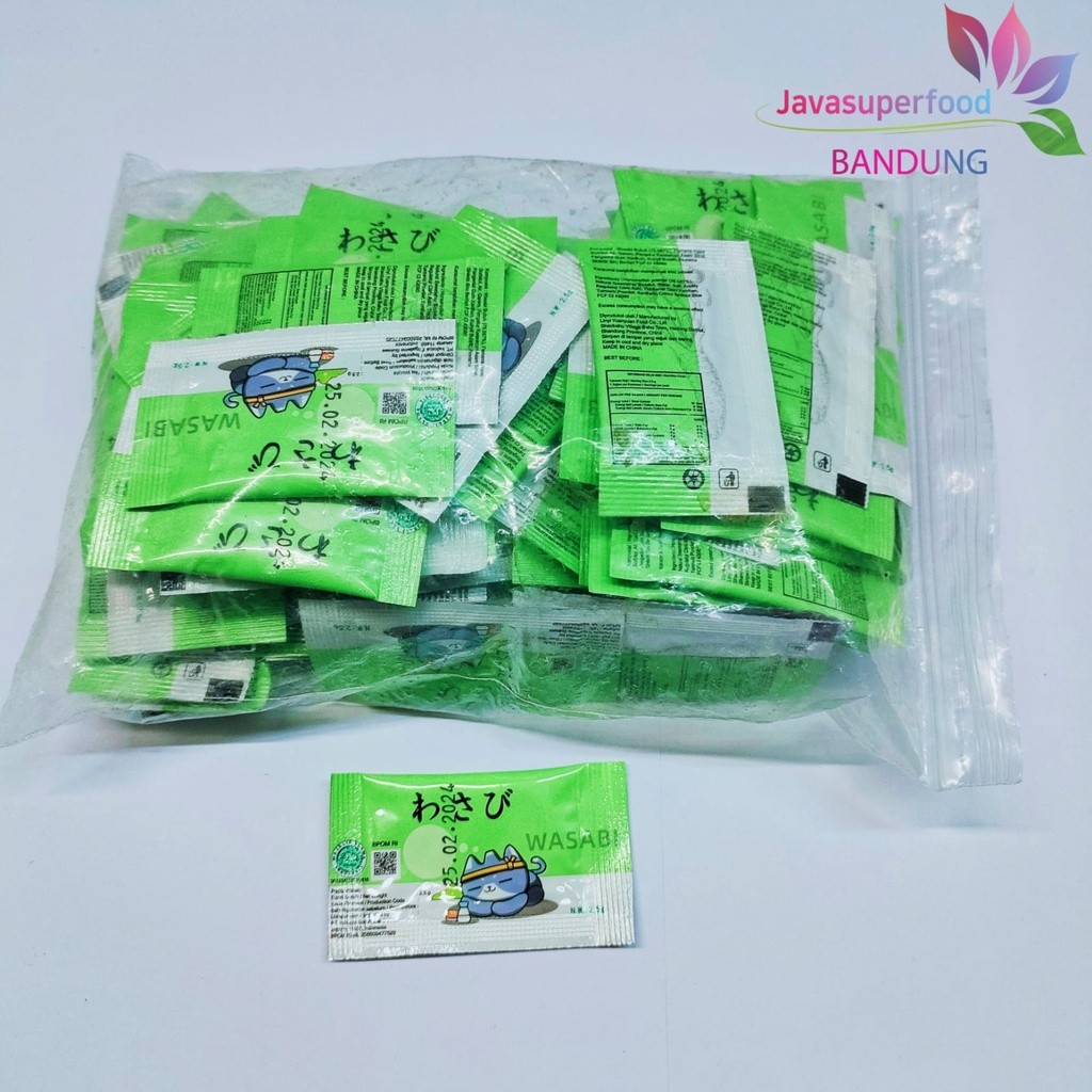 

SANS WASABI SACHET 2.5g HALAL ( ISI 100 PCS )