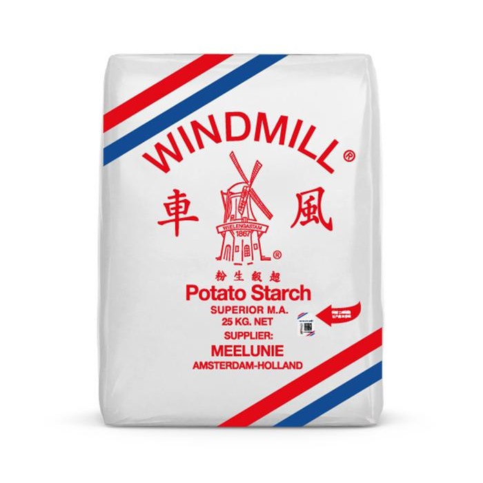 

SALE !!! POTATO STARCH WINDMILL 25 KG BAG - GOJEK GRAB ONLY / TEPUNG KENTANG READYY
