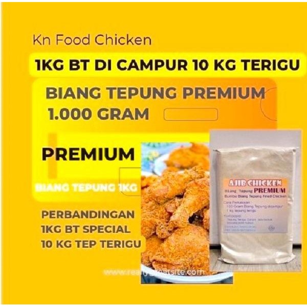 

SALE !!! BIANG TEPUNG AYAM PREMIUM 1000 GRAM - BUMBU TEPUNG AYAM FRIED CHICKEN READYY