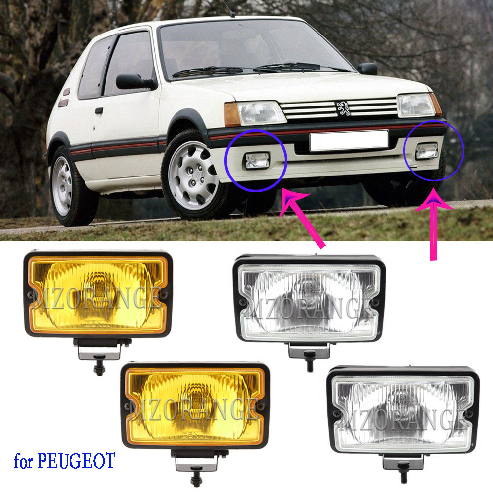 Lampu Kabut Halogen untuk PEUGEOT 205 GTI CTI 106 306 Mi16 H3 Lampu Berkendara Lampu Sorot Lampu Sor
