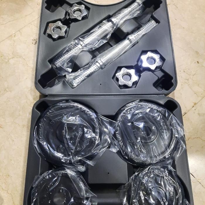 [Powerhouse Zone] Berwyn Dumbbell / Dumbell / Barbell 20 Kg Set Karet